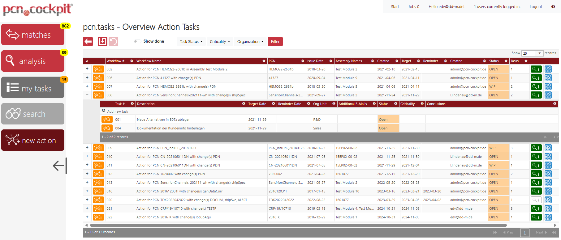 Tasks-Action